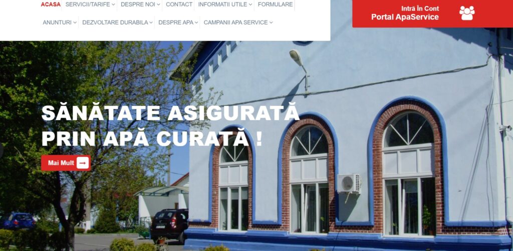 APA SERVICE a activat portalul pentru clienţi