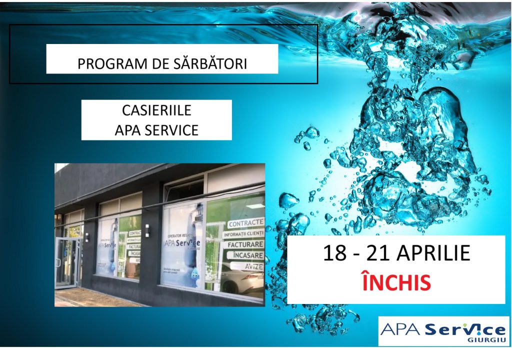 Program casierii în perioada Sărbătorilor Pascale
