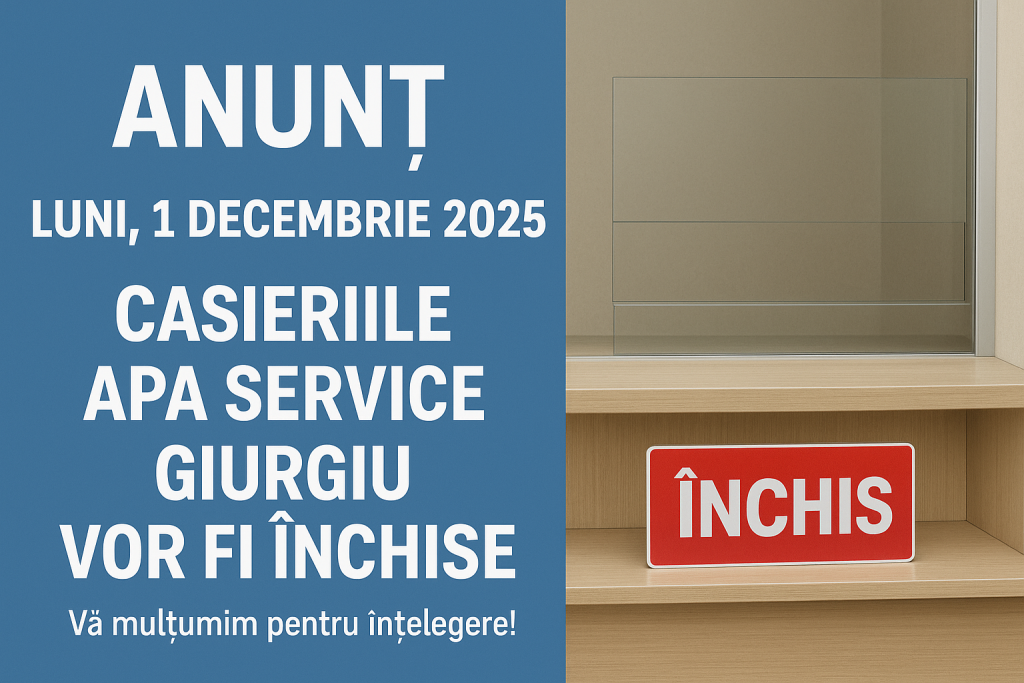 În atenția abonațilot Apa Service!